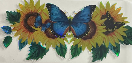 231 Holographic Butterfly w/Sunflowers Wrap