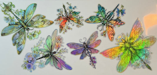 236 Holographic Dragonflies Wrap