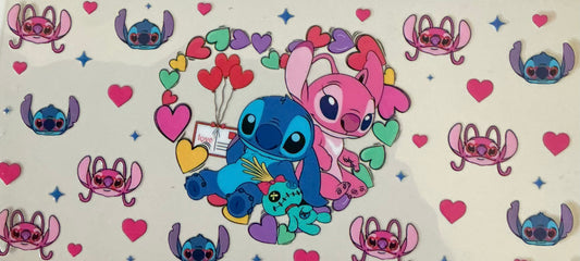 251 Blue Character w/ Pink Friend Wrap
