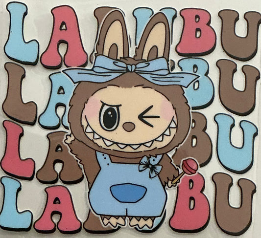 266 Labubu Blue In Overalls