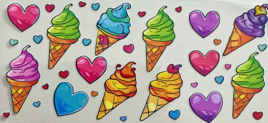 273 Ice Cream Collage Wrap