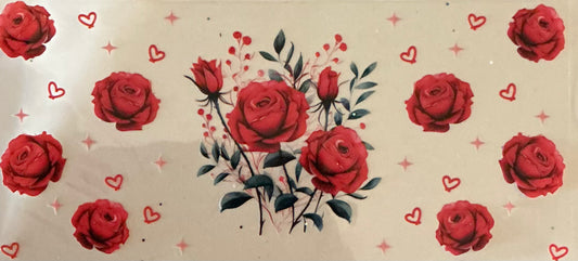 355 Red Rose Collage Wrap