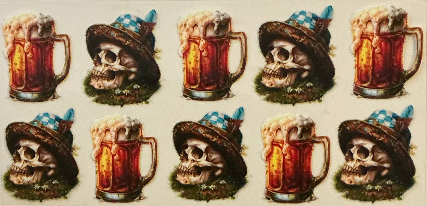 42     Skull w/Beer Mug Wrap
