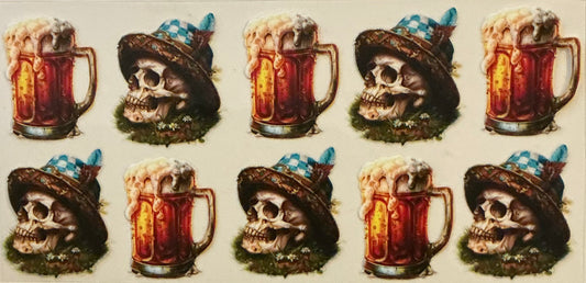42     Skull w/Beer Mug Wrap