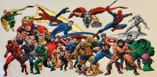 500 Superhero Collage Wrap