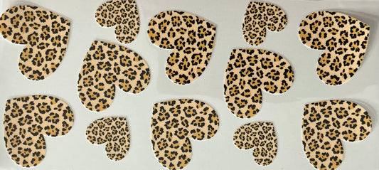 545 Leopard Print Hearts Wrap