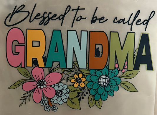 Blessed to be Called Grandma Multi-Color Screen Print