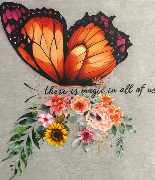 Butterfly “There is Magic in All of Us” Screen Print