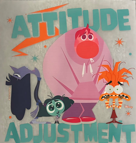 Attitude Adjustment Clear Film Screen Print