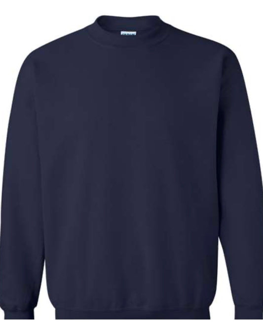 Gildan Navy Crewneck Sweatshirt