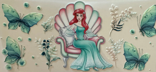 592 Red Hair Princess In Chair Wrap