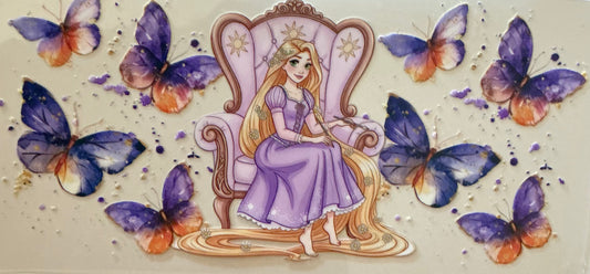593 Long Hair Princess In Chair Wrap