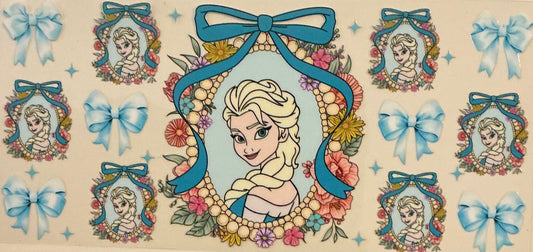 595 Winter Princess Collage W/ Ribbons Wrap