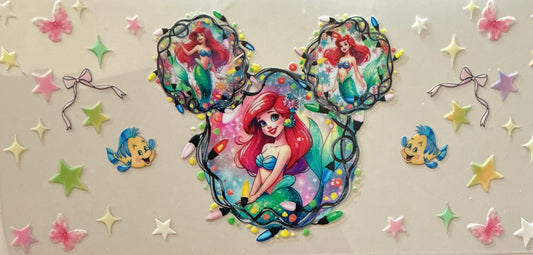 598 Princess W/Mouse Head Christmas Wrap