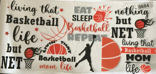 684 Eat, Sleep Basketball Wrap