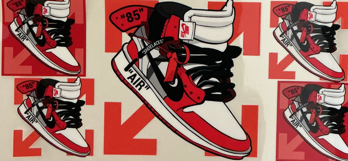 692 Air Red & Black Shoe Wrap