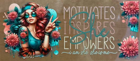 794 She Motivates Inspires Empowers Wrap