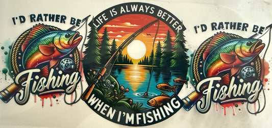 829 Life Is Better While Fishing Wrap