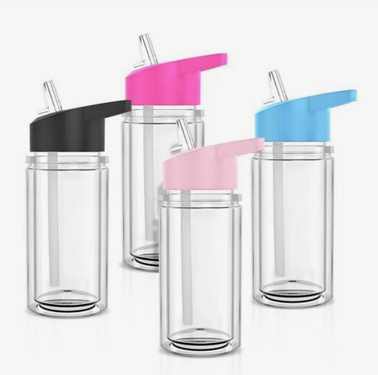 10 OZ KIDS SNOW GLOBE TUMBLER W/HANDLE & SIP LID