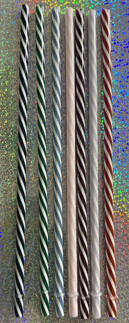 Candy Cane Straw 11 inches for 20-24oz Cups