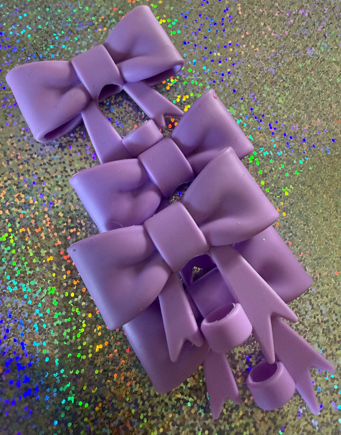SILICONE BOW STRAW TOPPER