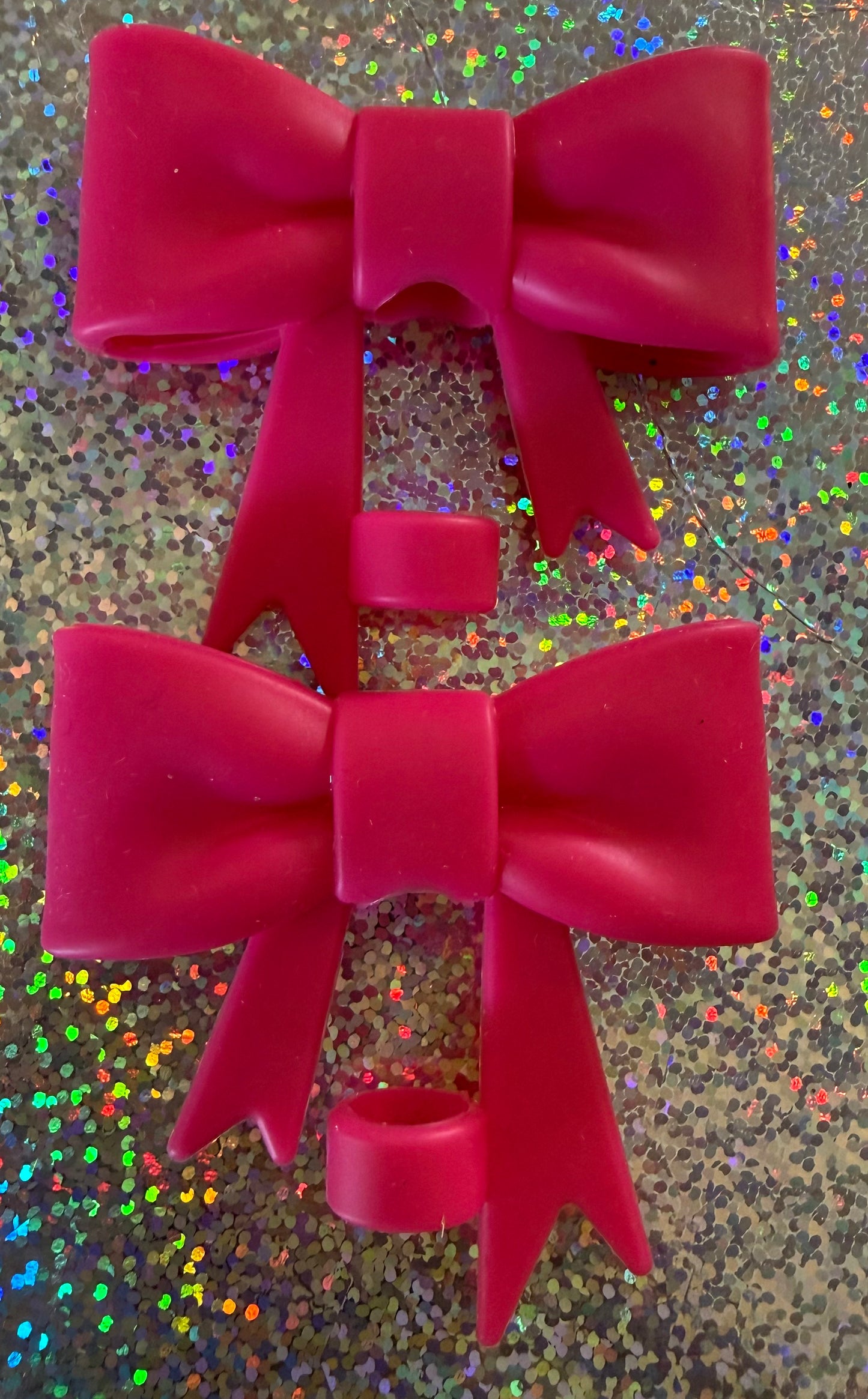 SILICONE BOW STRAW TOPPER