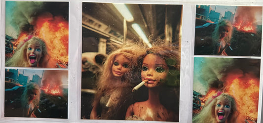 944 Animated Doll Face W/Cigarette Wrap