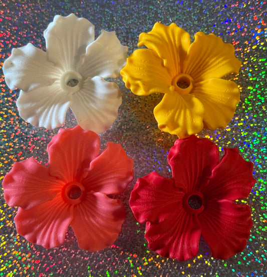 LARGE HIBISCUS FLOWER TUMBLER TOP