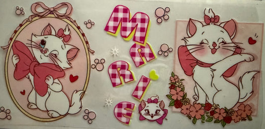 947 White Character Cat Wrap