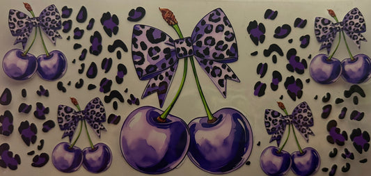 957 Purple Cheetah Print Wrap