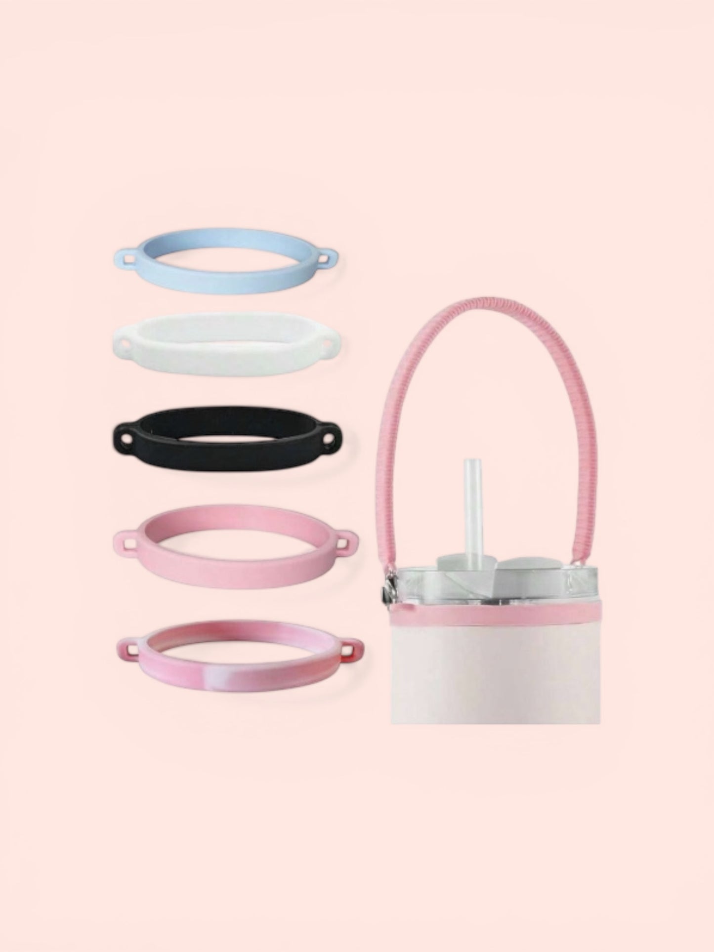 SILICONE CUP RING & STRAP SET