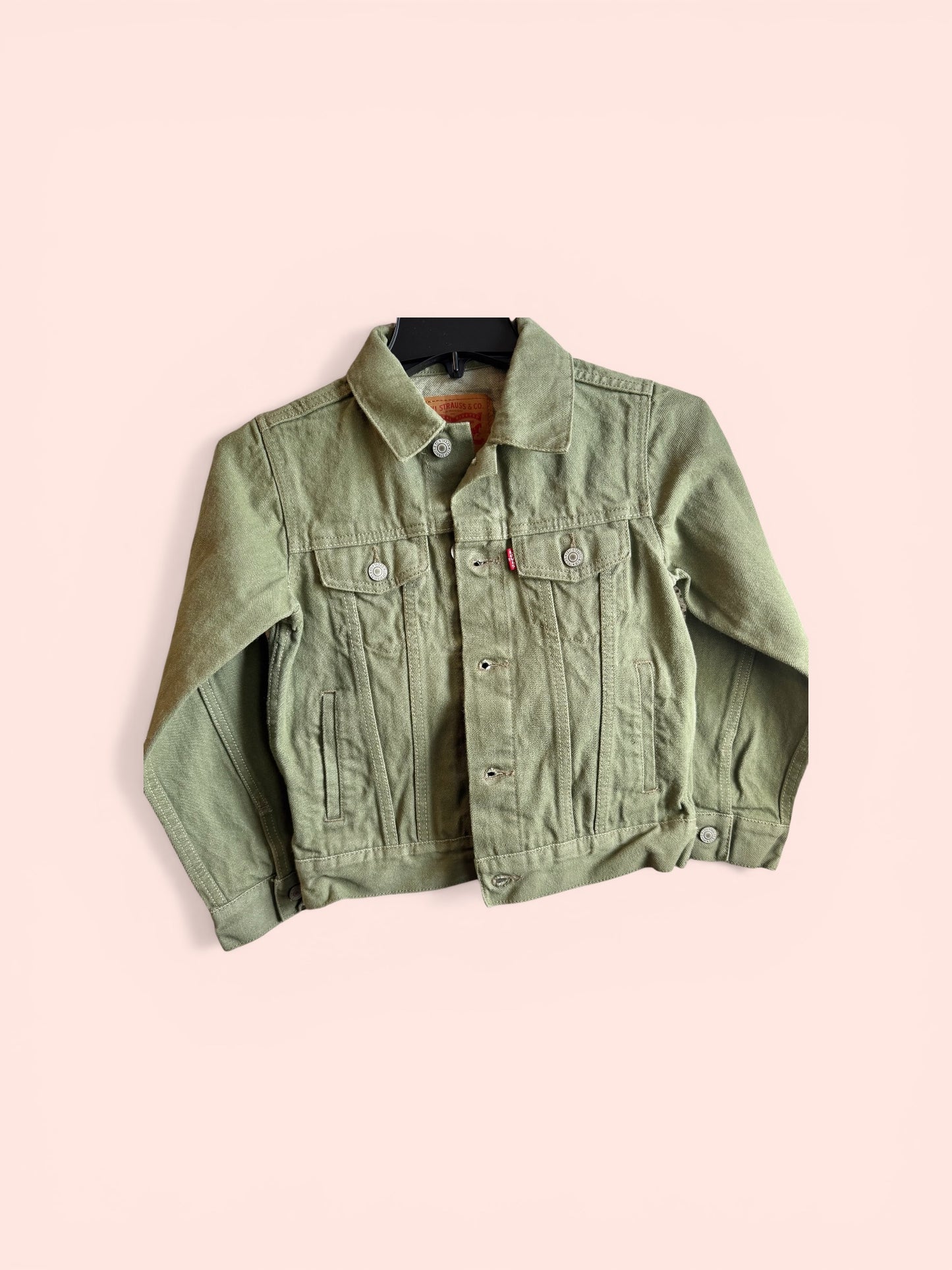 KIDS GREEN DENIM JACKET