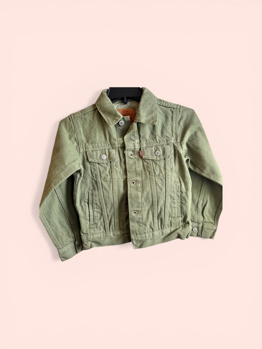 KIDS GREEN DENIM JACKET