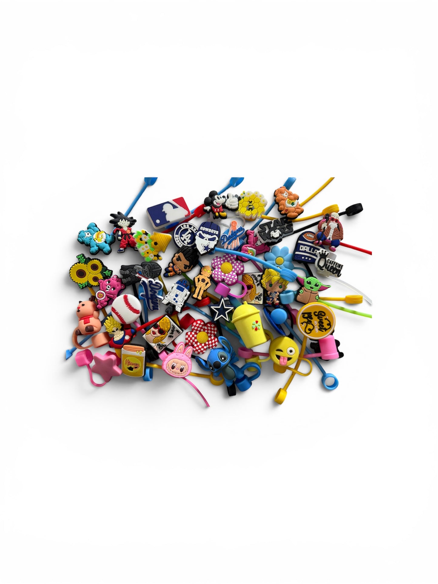 SILICONE CHARACTER STRAW TOPPER
